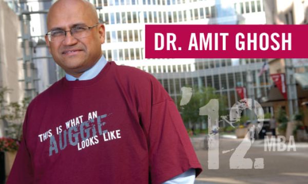 This is what an Auggie looks like: Dr. Amit Ghosh ’12 MBA